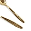 stainless steel gold dessert spoon